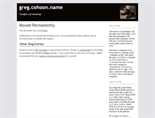 Tablet Screenshot of greg.cohoon.name